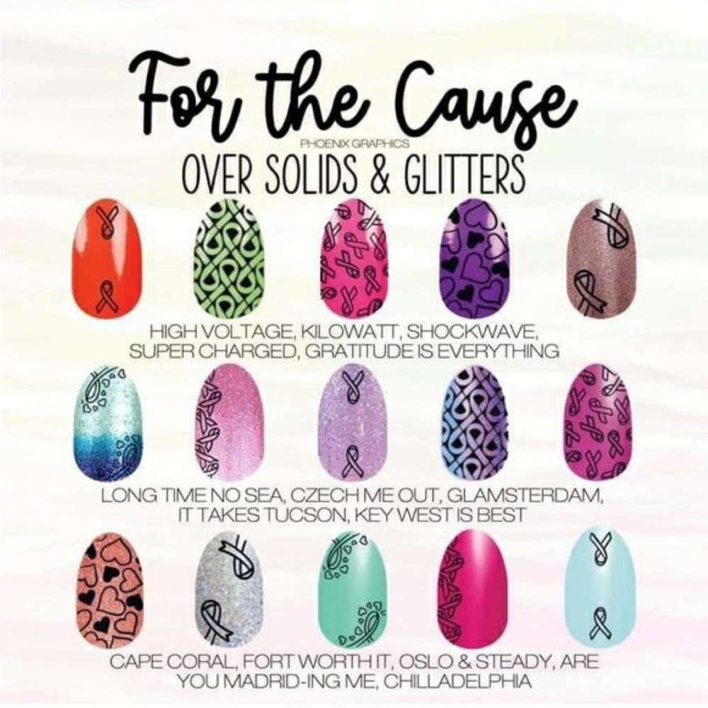 *Retired* Color Street: For the Cause | Awareness Ribbons Layering Clear Overlay - Picture 5 of 10